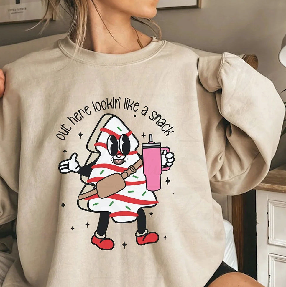 Out Here Lookin Like A Snack Christmas Tree Cake