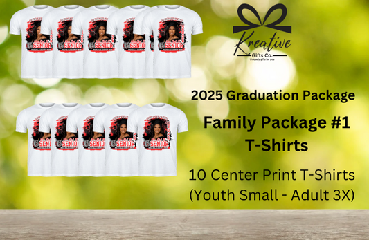 Family Custom Center Print T-shirt Package