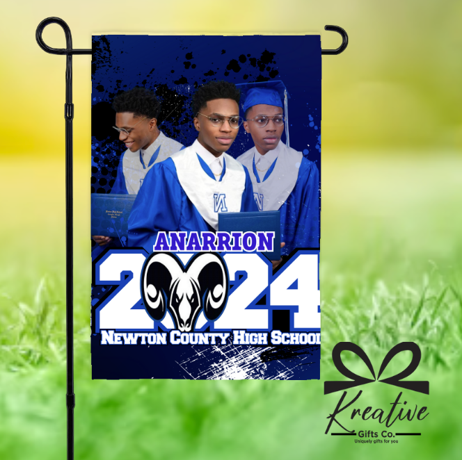 Graduation Garden Flag