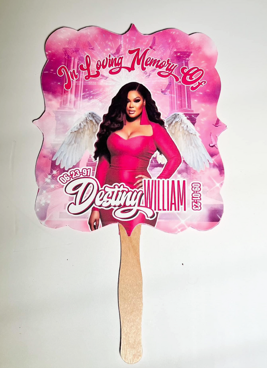 Custom Memorial Light Weight Fans