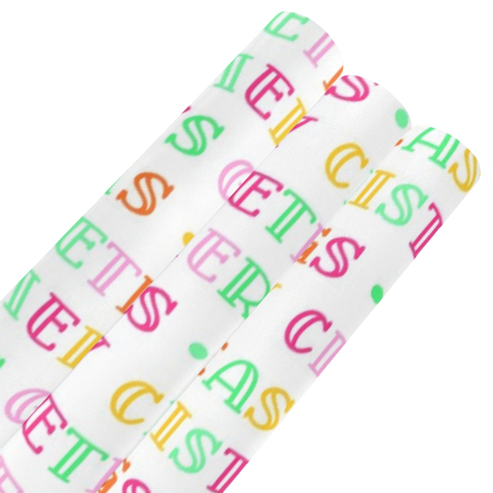 Xmas Lettering Wrapping Paper