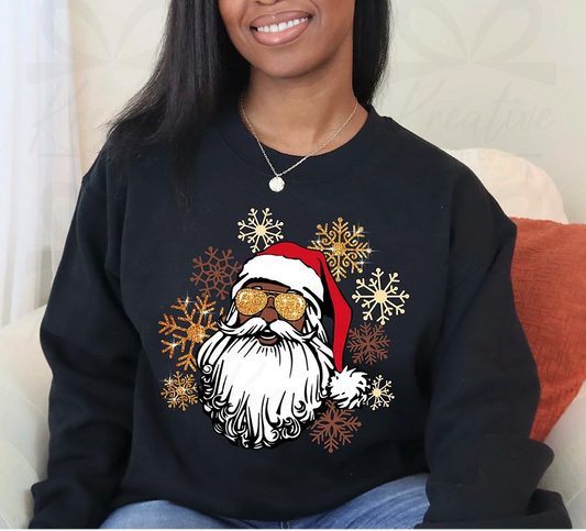 Black Santa Glitter Shades