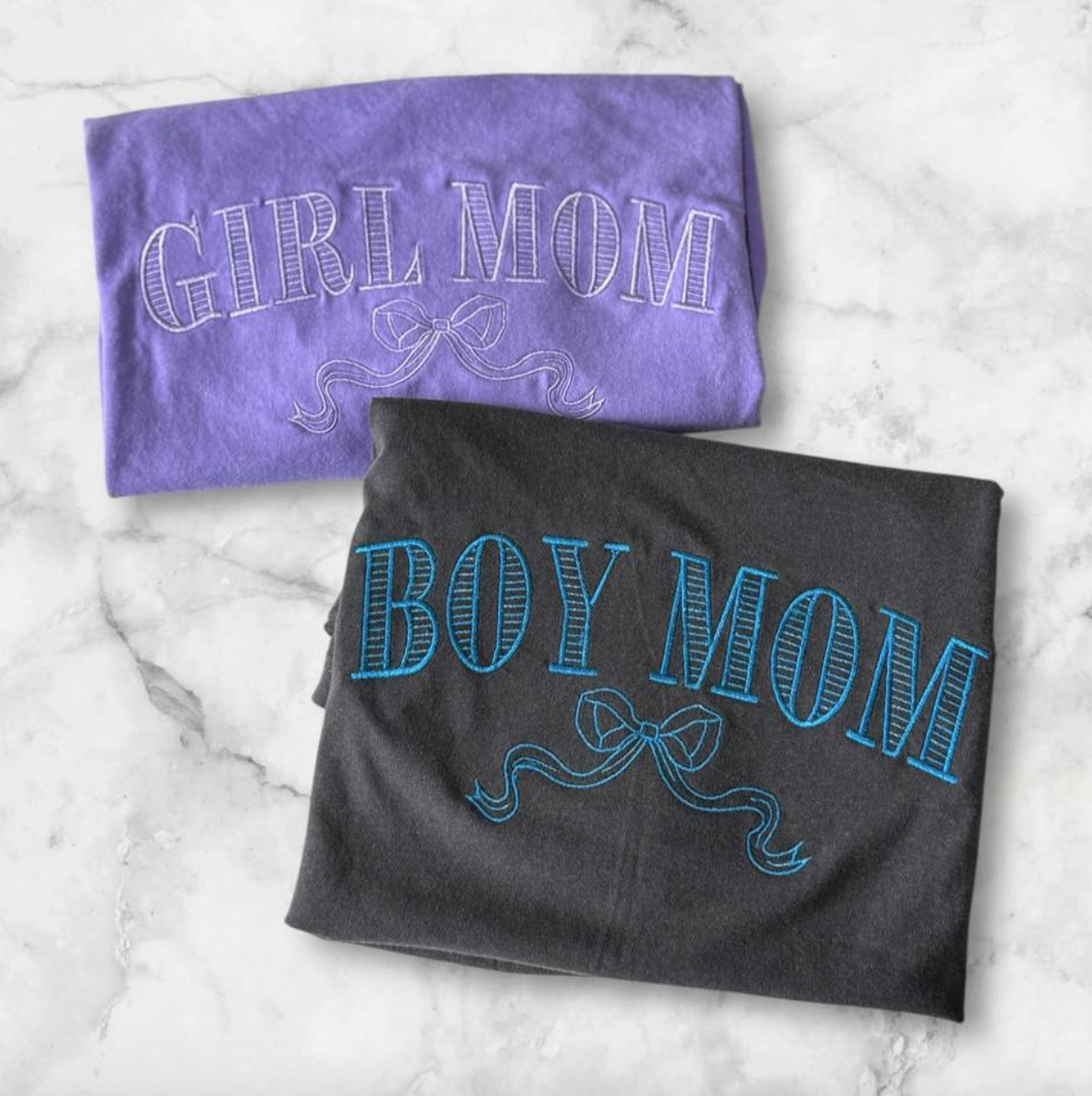 Girl Mom Or Boy Mom Embroidered Apparel