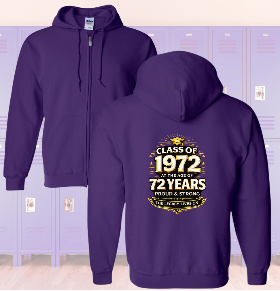 Middies Class ‘72 Birthday Bash Zip Up Hoodie