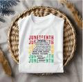 Juneteenth Word Art Apparel
