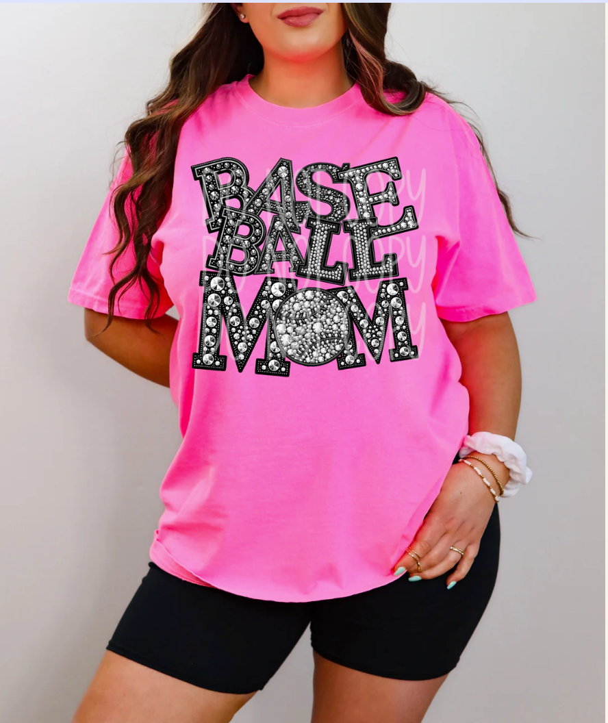 Blinged Sports Mom Apparel