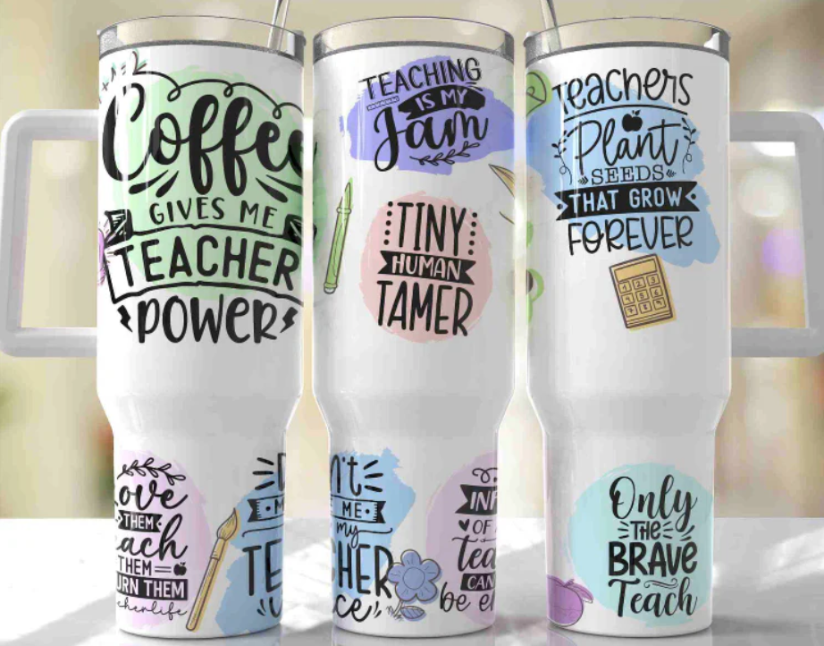 Coffee Gives Me Teacher Power Tumbler