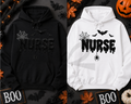 Spooky Nurse Glitter Embroidery Apparel
