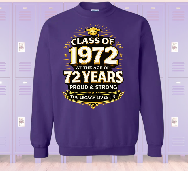 Middies Class ‘72 Birthday Bash Crewneck Sweatshirt