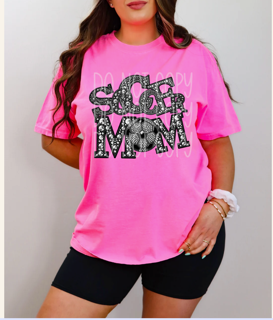 Blinged Sports Mom Apparel
