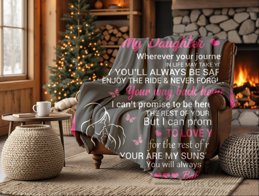 To my Daughter Fleece Blanket