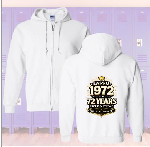 Middies Class ‘72 Birthday Bash Zip Up Hoodie
