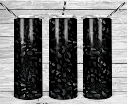 Black Leopard Tumbler