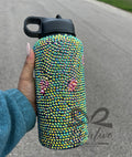 Kustom Initial Rhinestone Tumbler